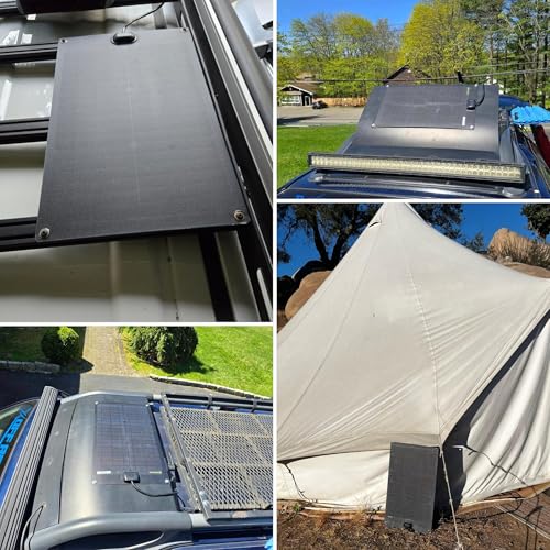 Lensunsolar 30W 12V ETFE Black Flexible Solar Panel, 23.6x13.8in, ETFE Black Thin, Slim Semi-Flexible PERC Mono High Efficiency Solar Cells 12 Volt for Battery Charge Marine RV Campers Boats Tent - size: 30W/23.6in x 13.8in