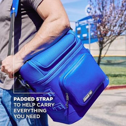 Coleman Pro 24-Can Premium Soft Cooler Lunchbox, Fully Insulated Lid & Body Stays Cold up to 35 Hours, Great for Camping, Tailgating, Parties, Sports, Concerts, Lunches & More - color: Neptune, style: 24-Can