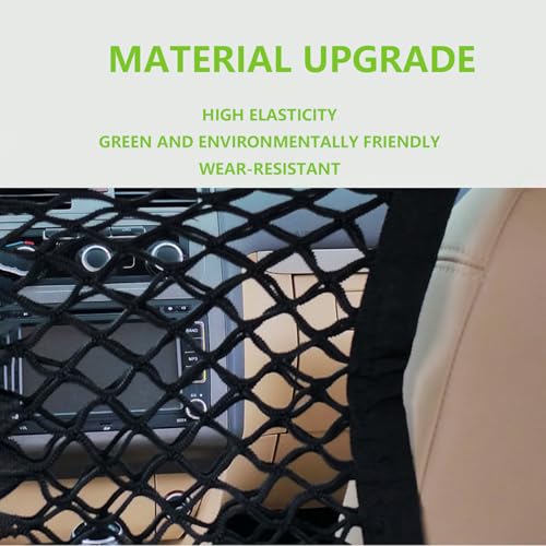 Dog Car Barrier for Nissan Frontier 1997-2025 D41,Vehicle Pet Barrier Backseat Mesh Dog Car Divider Net,Pet Car Back Seat Barrier Net,Safety Travel Accessories
