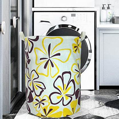 Merdes 19.7’’ Waterproof Foldable Laundry Hamper, Dirty Clothes Laundry Basket, Linen Bin Storage Organizer for Toy Collection (Flower) - color: Flower