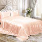 Homiest 3pcs Satin Sheets Set Luxury Silky Satin Bedding Set with Deep Pocket, 1 Fitted Sheet + 1 Flat Sheet + 1 Pillowcases (Twin Size, Champagne) - color: Champagne, size: Deep pocket - Twin size