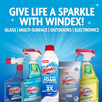 Windex Electronic Cleaning Wipes, Pre-Moistened Screen Wipes for TVs, Phones, and Other Electronics, Resealable for a Freshness Lock, 25 Count (Pack of 3) - size: 25 Count (Pack of 3)