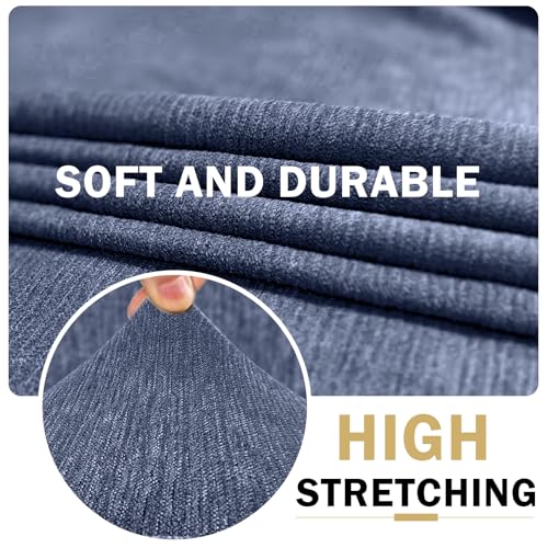 Waterproof RV Dinette Cushion Covers - Stretch Fabric Camper Seat Slipcover Replacement, Washable RV Couch Cover Designed for Camper Car Bench (Sofa 1 Bench Cover, Blue Grey) - color: Blue Grey, size: Sofa 1 Bench Cover