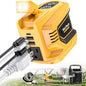 Real 200W Power Inverter Compatible with Dewalt 20V, VoLtTech Battery Inverter 20V to 110V-120V, Phone Charger USB Charger Adapter Power Adapter with 2 USB Ports & 1 Type-C & 1 AC Outlet (No Battery)