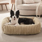 FURTIME Dog Bed Medium Size Dog, Washable Orthopedic Pet Bed with Removable Cover, Rectangle Soft Calming Sleeping Puppy Bed Durable Pet Cuddler with Anti-Slip Bottom, Beige, M Plus (30"x24"x8") - color: Beige, size: M Plus (30"x24"x8")