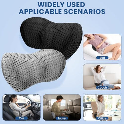 Ergonomic Pillow, Memory Foam Waist Pillow, Bed Pillow, Ergonomic Design That fits The Spine, reshape Your Comfortable Sitting Posture