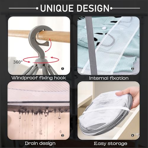 1 Tier Folding Mesh Clothes Drying Rack with Internal Fixation Stackable Sweater Drying Rack Portable Hanging Laundry Rack for Sweater,T-Shirt,Delicates,Swimsuit (2 Pack) - size: 1 Tier