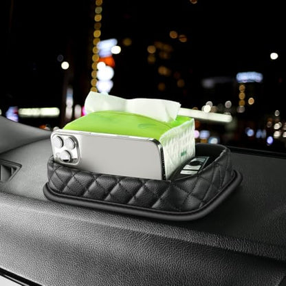 Car Dashboard Storage Box Loose Items Organizer - Suitable For Car, Office, Living Room, Dining Room And Other Scenarios (black b) - color: black b