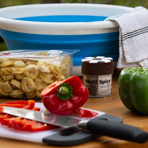Coghlan’s Multi-Spice Shakers – Compact 6-in-1 Seasoning Containers for Camping, Travel, BBQ & Everyday Cooking – Lightweight, Portable, Mess-Free Design – Made in USA