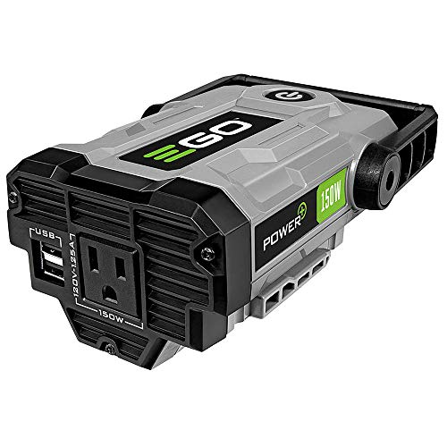 EGO POWER+ Portable Inverter, 150W, Power Inverter Generator, Quiet, Battery and Charger Not Included - PAD1500 - style: 150W w/USB A (No Battery/Charger)