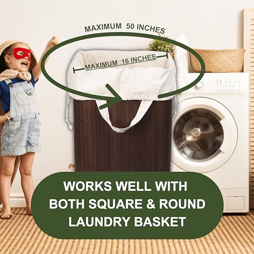 Canvas Laundry Bags - Extra Large, Heavy Duty, 100% Cotton Laundry Bag with Straps, Handles, and Drawstring - College Dorm Laundry Bag in XL Size - Washable, Foldable Laundry Basket Liner (2 Pack)