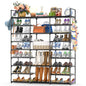 Kottwca 9-Tier Metal Shoe Rack Organizer for 50-55 Pairs - Space Saving Shoe Storage Shelf for Entryway, Closet, Bedroom, Hallway - size: 3 Row 9 Tier