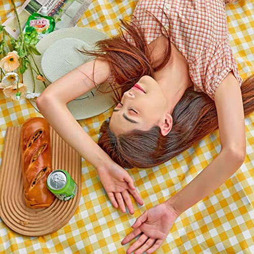 Extra Large Picnic Blanket Beach Blankets, 80''x60'' Picnic Mat Waterproof Sand Proof Foldable Portable for Outdoor Camping Hiking Travel Grass Park Music Festival Lawn Mats (yellow, 80x60 inch) - color: Yellow 80x60 Inch