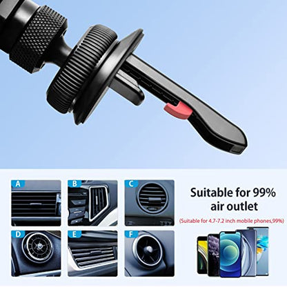 OATSBASF Car Vent Phone Mount [Full Metal Body] Foldable Car Air Vent Phone Holder, Compatible with iPhone 17 16 Pro Max 15 14 / Samsung S25 Ultra 24 / All Phone Models - size: X03
