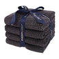 Everplush 4-Piece Premium Hand Towel Sets: Super-Soft, Highly Absorbent & Quick Drying Bathroom Towels – Versatile for Hotel, Bathroom, Shower, Spa, 16x30 Inches(Charcoal, 16" x 30") - color: Charcoal