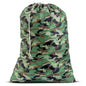 Nylon Laundry Bag - Locking Drawstring Closure and Machine Washable. These Bags will Fit a Laundry Basket or Hamper and Strong Enough to Carry up to Three Loads of Clothes. (Camouflage) - color: Camouflage, size: 22" x 32"