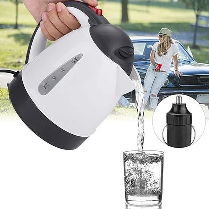 Car Electric Kettle, Portable 1000ml 24V Travel Car Truck Kettle Electric Automatic Shut Off Portable Water Heater Boiler Stainless Steel Kettles for Tea Coffee Making