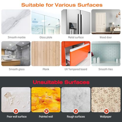 Adhesive Wall Hooks for Hanging Heavy Duty 33lb(Max), Waterproof and Rustproof Transparent Self Adhesive Hooks for Bathroom Kitchen Outdoor and Home Improvement -24 Pack - size: 01-Clear-24Pack