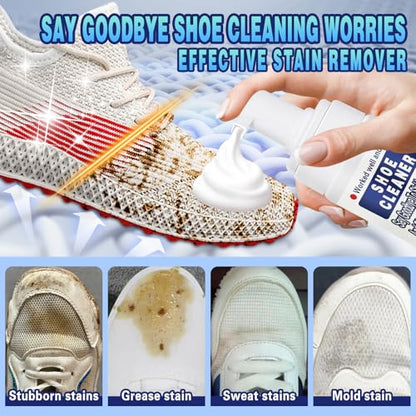 Shoe Cleaner,White Shoe Cleaner Kit,Sneaker Cleaner,Suede Shoe Cleaner,Shoe Cleaning Kit for Leather Shoes,Tennis Shoe - style: Shoe Cleaner Kit