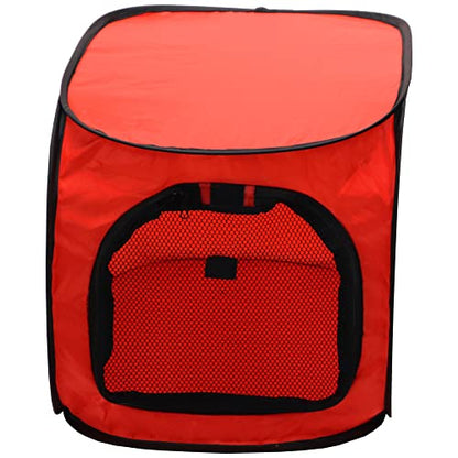 Portable Pop Up Dog Crate-X Large, Red - size: 36.0"L x 24.0"W x 24.0"H