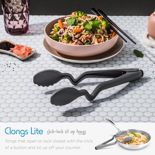 Dreamfarm Ultimate Set of The Best Silicone & Nylon Kitchen Utensil 6pc Set | Non-stick safe cooking and baking tools and gadgets, includes Chopula, Supoon, Mini Supoon, Clongs Lite, Sharple and Lestrain - size: 6 Piece Ultimate Set