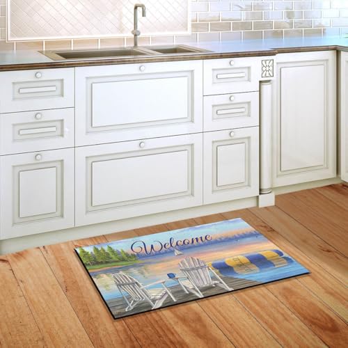Briarwood Lane Waterfront Retreat Nautical Doormat - color: Waterfront Retreat