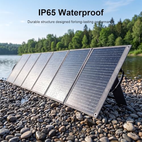 SolarPlay 400W Portable Solar Panel with Adjustable Kickstands, Foldable Solar Panel for Power Station, RV, Camping, Power Backup, Outdoor Generators, Blackout