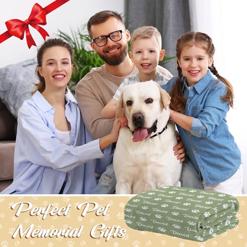 Custom Dog Name Blanket, Personalized Pet Blankets with Name, Throw Blanket for Small Medium Large Dog Puppy Cat, Customized Puppy Blankets for Animal Women Men Lovers Memorial Gift - color: Design1