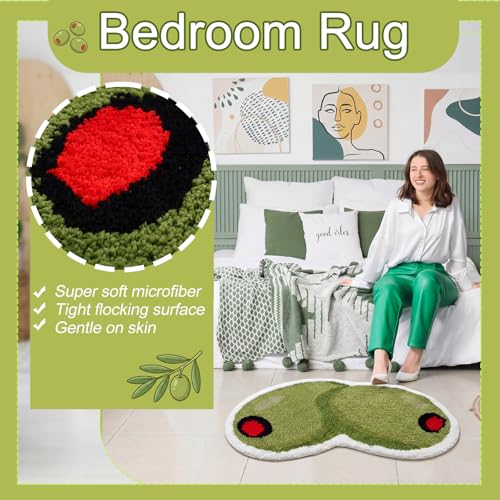 Drydiet Rug Bathroom Rugs Non Slip Absorbent Bath Mat Martini Theme Bath Mat a Tini Bit Older Carpet Washable 20x32 Inch Bathroom Rugs for Kitchen Front Door Living Home Gift (Olive) - style: Olive