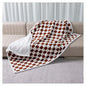 Waterproof Pet Blanket,Dog Bed Covers Couch Sofa Stylish Jacquard Pets Throw Blankets for Puppy Cats Washable Reversible Furniture Protection Covers (Coffee Check,L) - color: Coffee Check, size: L-145*165cm(57*65in)