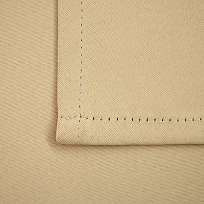 Pickluc Rod Pocket Tier Curtain - Half Blackout Curtain for Kitchen, Bathroom, Cabinet, Basement,30 Inches Wide and 24 Inches Long, Beige, 2 Panels - color: Beige, size: 30"W x 24"L (Pack of 2)