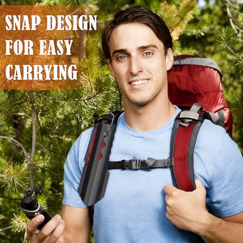3-in-1 Ultralight Backpacking Trowel, Durable Aluminum Shovel & Potty Tool with Ergonomic Handle for Hiking & Survival（Black） - color: Black, size: size1