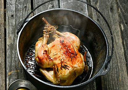 CAMPINGMOON Round Cooling Rack Roasting Rack for Baking Stainless Steel W24 Diameter φ9.5inch/φ24cm - color: Dia 9.5 inches, W24