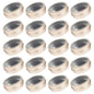 2 oz (60ml) Champagne Aluminum Tins with Clear Lids and Labels, 24 Pack | Clear View Lid, Secure Packaging, Tight Screw Lids, Includes Blank Labels, 11 Color Options - color: Champagne
