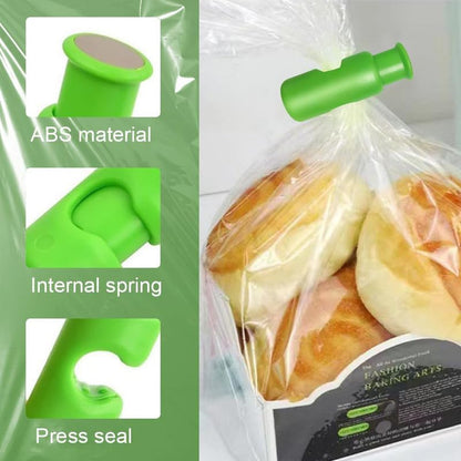 Bag Clips, New Chip Bag Food, Reusable Grocery Bag Clips, Snack Bread Closure Clip, Food for Bags Plastic (6 Pcs) - color: 6 Pack