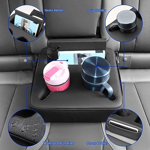 MARCHFA Cup Holders for Car SUV Backseat Cup Holders Rear Seat Drinks Holder Car Backseat Organizer Storage Backseat Accessories for Car Couch Boat Cup Holder Tray (Black)