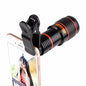 12X Long Focus Telephoto Phone Lens for iPhone and Android, Zoom Cellphone Camera Lens with Phone Clip for Picture Video Taking Long Distance Photography Travel - color: 12x