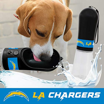 Dog Water Bottle. NFL Los Angeles Chargers PET Water Bottle. Best Cat Water Bottle. Water Fountain Dispenser for Dogs & Cats. - color: Los Angeles Chargers