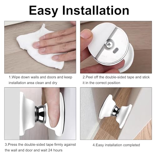 2 Pcs RV Door Holder Magnetic Baggage Door Catch Latch to Keep Door Open, RV Door Stopper for Motorhome Travel,Travel Trailers, Camper (White)