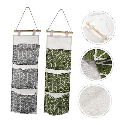 GLEAVI 2pcs Hanging Wall Shelves Storage Hanging Bag Wall Pocket Storage Bag Organizer Rv Organization and Bedroom Pendant