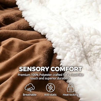 Kritter Planet Dog Blankets for Small Dogs, Soft Puppy Blanket, Pet Blankets for Cats, Lightweight & Washable, Perfect for Dog Beds, Car Seats, Creat, 30x40 inches - color: Brown