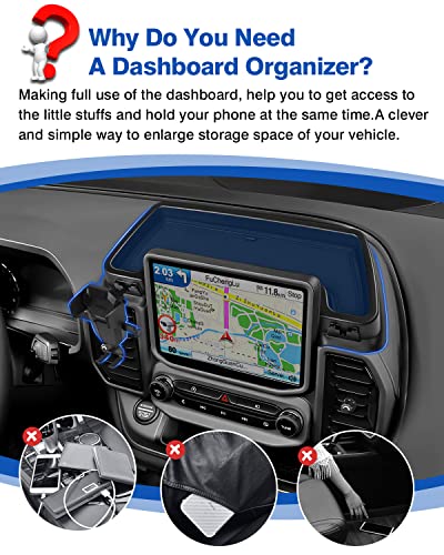 Autorder Phone Holder Mount for Jeep Grand Cherokee 2022 2023 2024 2025/Grand Cherokee L 2021 2022 2023 Center Console Dashboard Organizer with Phone Stand with Anti-Slip Mat - color: 2022-2025 Jeep Grand Cherokee
