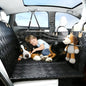 Dog Car Seat Cover, 600D Heavy Duty Waterproof Pet Back Seat Extender with Hard Bottom, Nonslip Scratch Proof Dog Hammock, Machine Washable Car Protector for Cars Trucks SUVs - color: Black