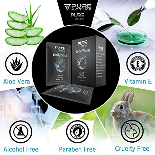 Shower Body Wipes, 40 Individually Wrapped Personal Hygiene Body Wipes for Women and Men, Keep Clean After Gym Travel Camping Outdoors Sports - style: 40 Wipes Normal