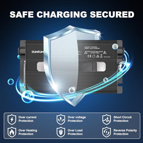 24V 40A Lithium Battery Charger 29.2V Smart Fast Charger with LED Indicator & Anderson Connector for 24V LiFePO4 Batteries for RV, Off-Grid, Solar Systems - size: 29.2V 40A Charger