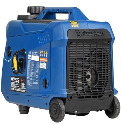 Westinghouse 4000 Peak Watt Super Quiet Portable Inverter Generator, Wheel & Handle Kit, RV Ready 30A Outlet, Gas Powered, CO Sensor, Parallel Capable - style: 4000 Watts - Gas Only - Recoil Start