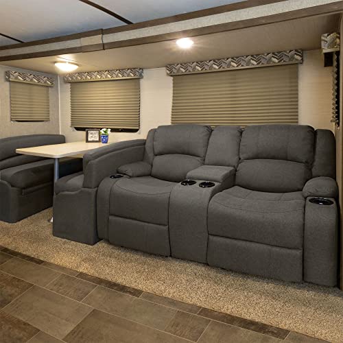 RecPro RV Blinds Pleated Shades | Cappuccino | RV Window Shades | Camper | Trailer