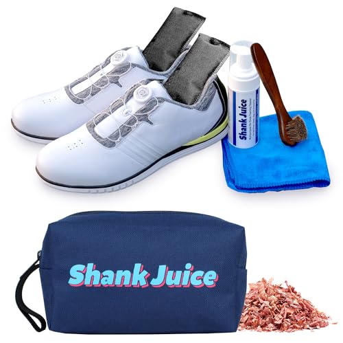 Clean Kit for Golf Shoes and Accessories - 6-item Kit: No Rinse Foaming Cleaner, Brush, Cloth, Cedar Inserts - color: Pebble Beach Dusk