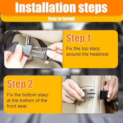 ZIMISI Car Backseat Organizer, Oxford Cloth Kick Mats Back Seat Protector with 9 Pockets & Clear Tablet Holder, Universal Waterproof Car Road Trip Essentials Storage Accessory (1PC) - size: 1PC