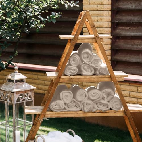 Buryeah 10 Pcs Fleece Blanket Bulk Soft Warm Fleece Blankets Cozy Lightweight Throw Blankets Plush Pet Throw Blanket for Home Bed Sofa Office Wedding Gifts Travel(50" x 60",Light Tan) - color: Light Tan